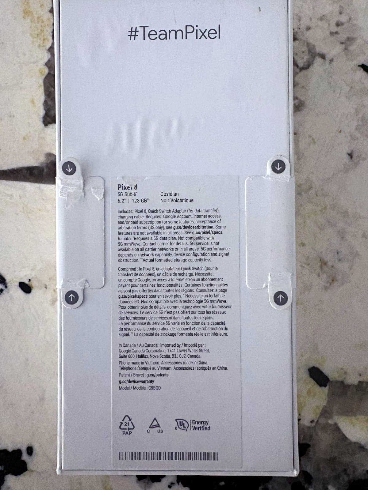 Pixel 8 — seller’s listing photo