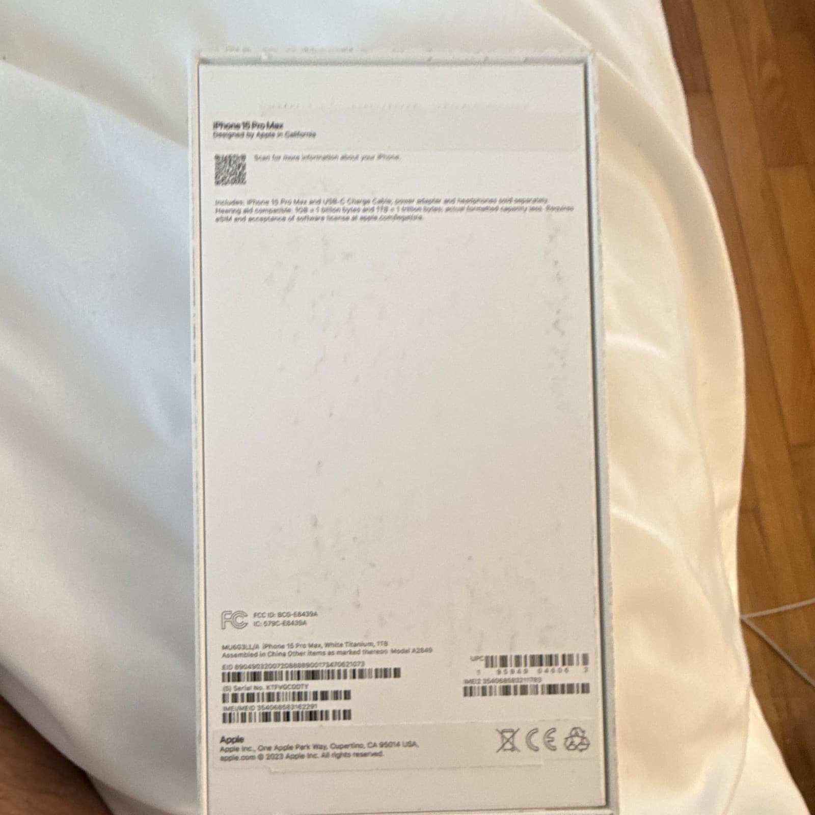 iPhone 15 Pro Max — seller’s listing photo
